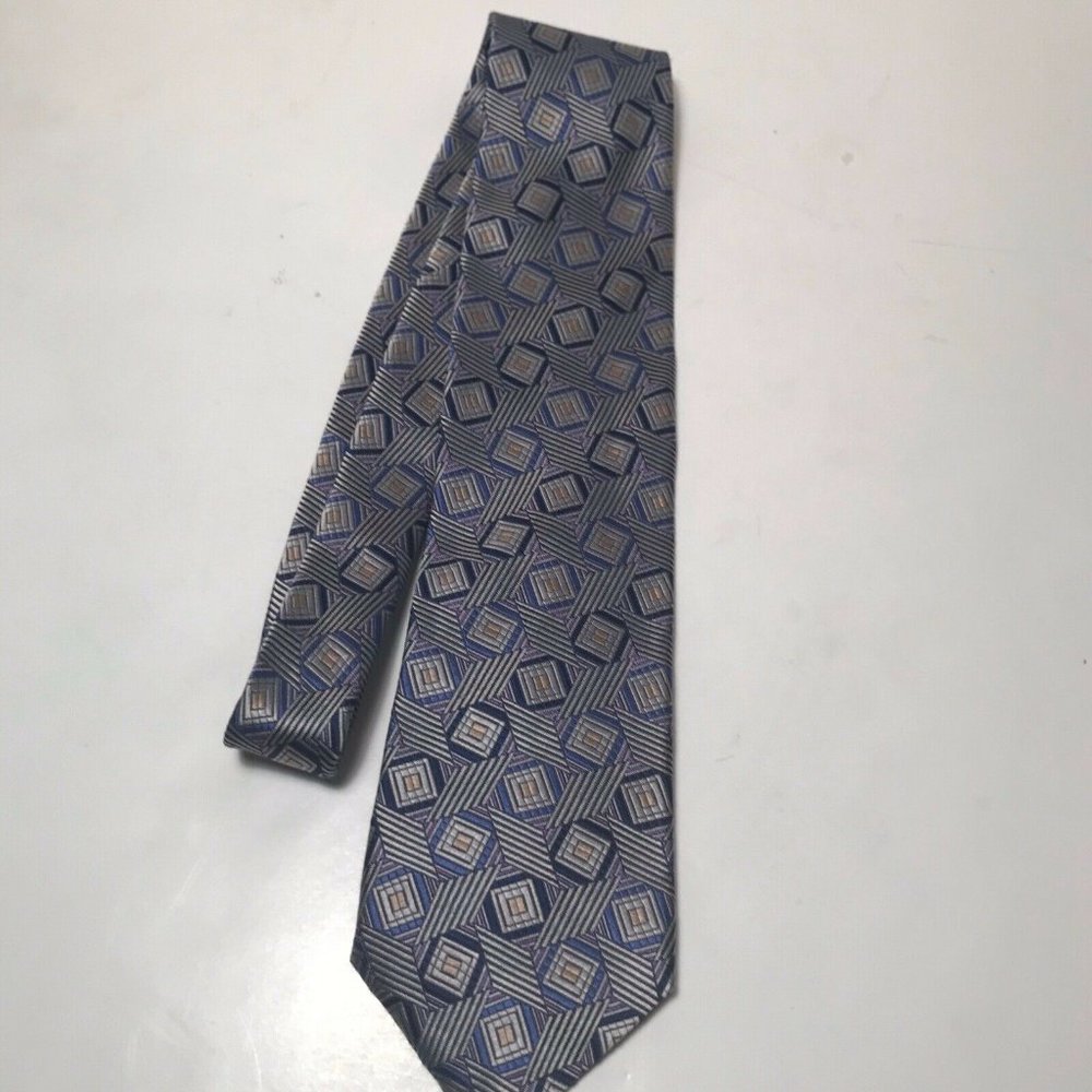 XMI Blue Silver Tie